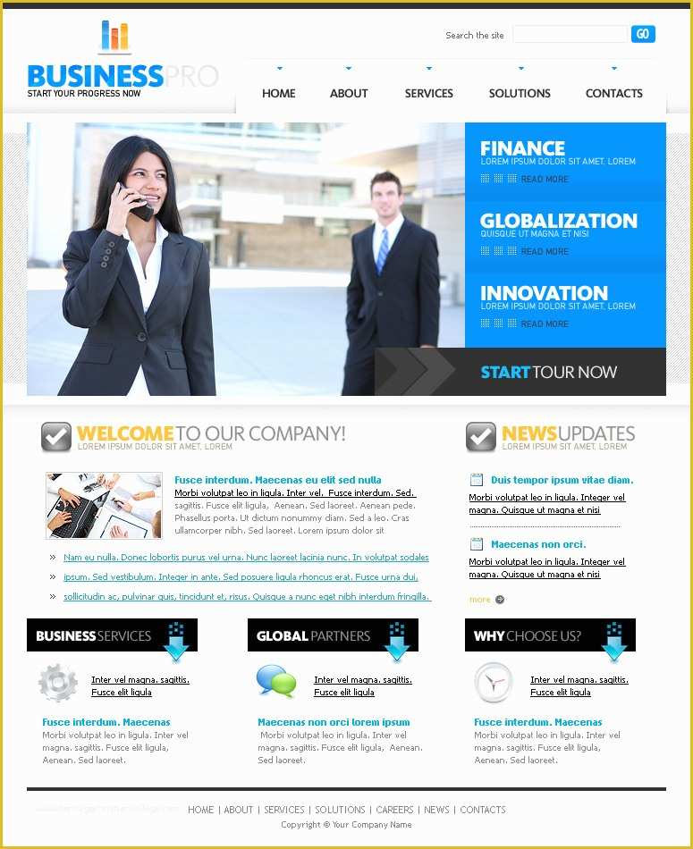 Business Website Templates Free Download Of Free Business Template