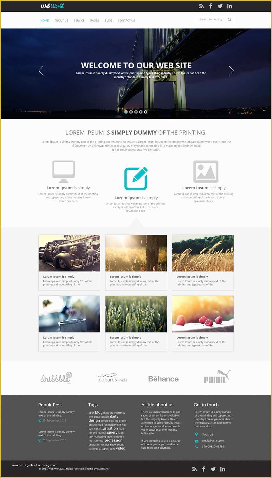 Business Website Templates Free Download Of Free Business Web Template Psd