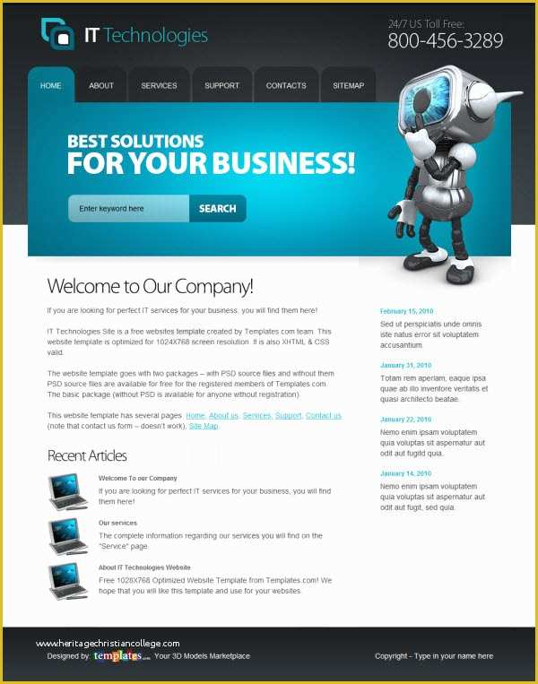 Business Website Templates Free Of 36 High Quality Templates & Tutorials to Design Business