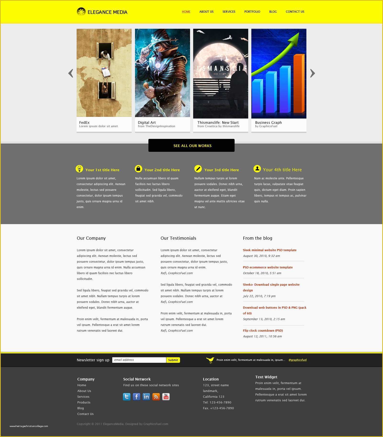 Business Website Templates Free Of Clean Business Website Template Psd Graphicsfuel