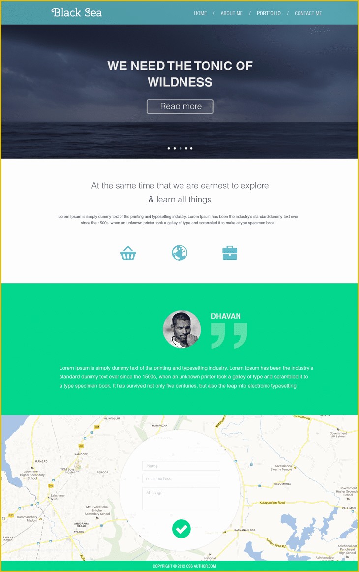 Business Website Templates Free Of Flat Style Business Web Template Psd Freebie No 102