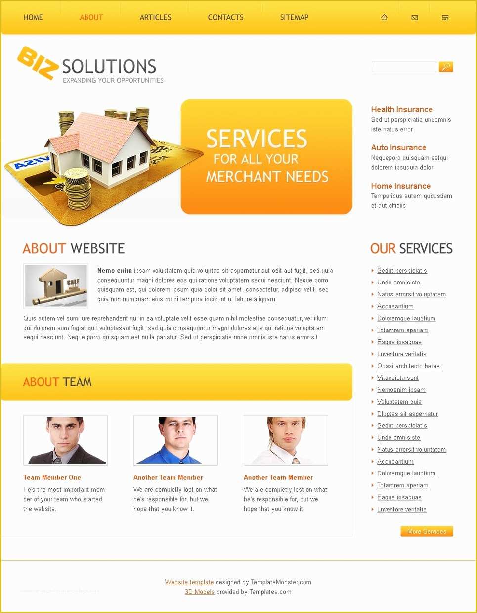 Business Website Templates Free Of Free Business solutions Website Template