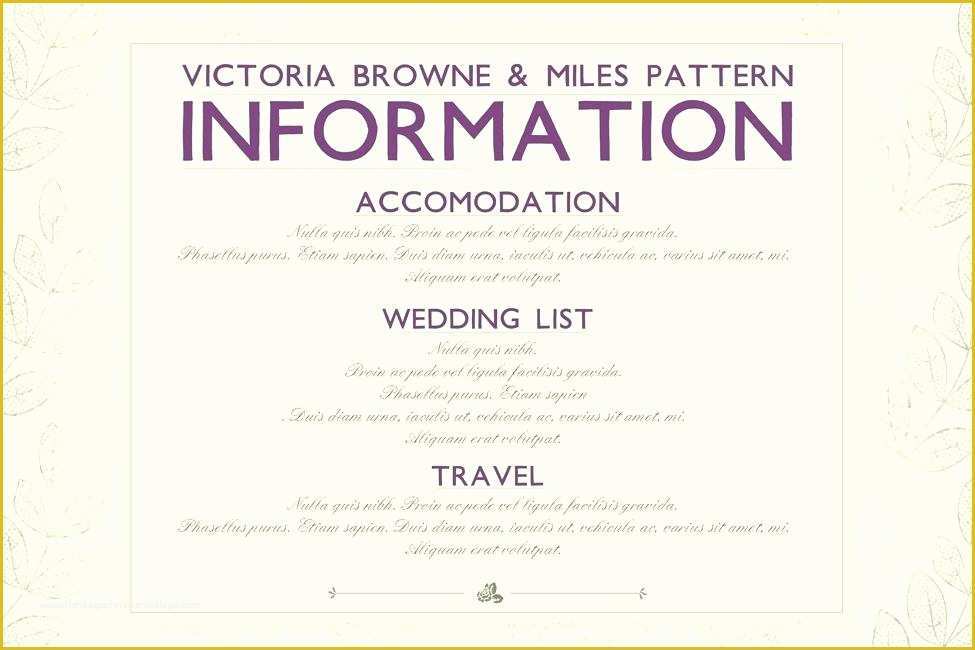 Call Anyone but the Bride Free Template Of Wedding Information Card Template – Harriscateringfo