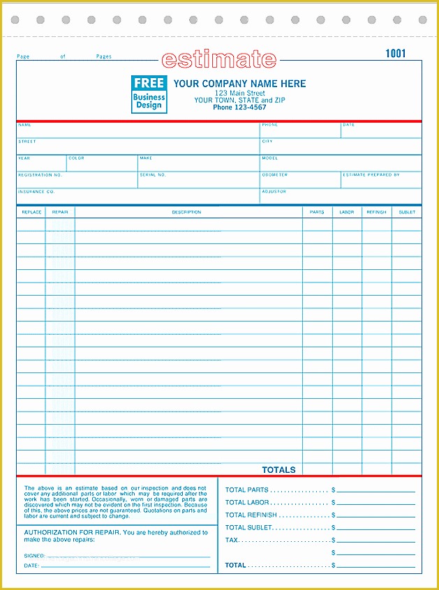 Car Repair Estimate Template Free Of Mechanic Repair Quotes Quotesgram