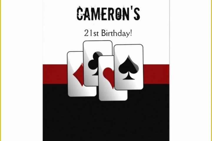 Casino Night Invitation Template Free Of Casino Night Birthday Party Invitation Template