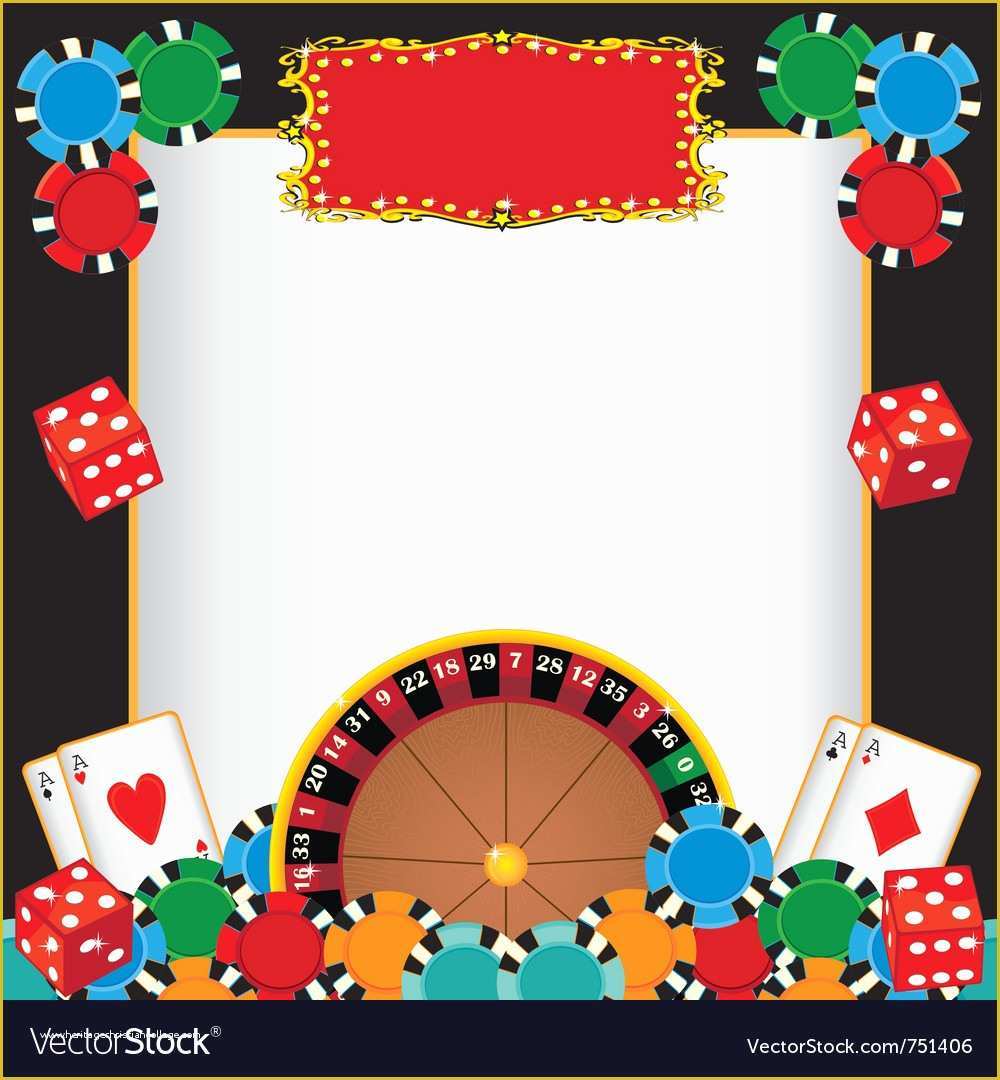 Casino Night Invitation Template Free Of Invitation Ideas Casino Theme 