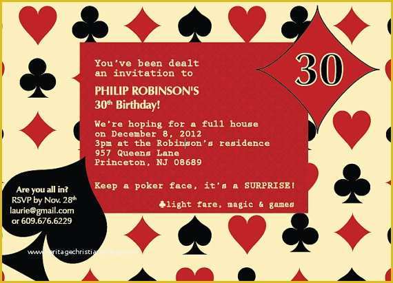 Casino Party Invitations Templates Free Of 6 Brave Casino theme Party Invitation Wording