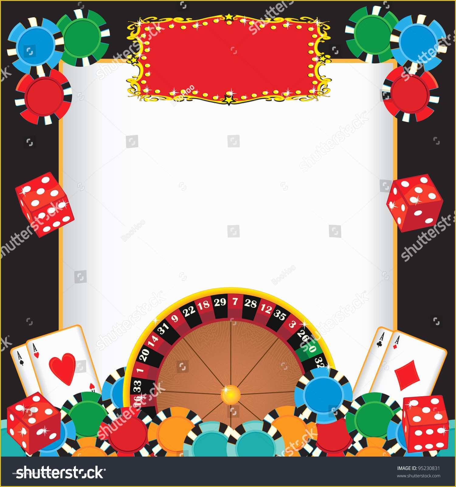 Casino Party Invitations Templates Free Of Casino Night Party event Invitation with Roulette Wheel