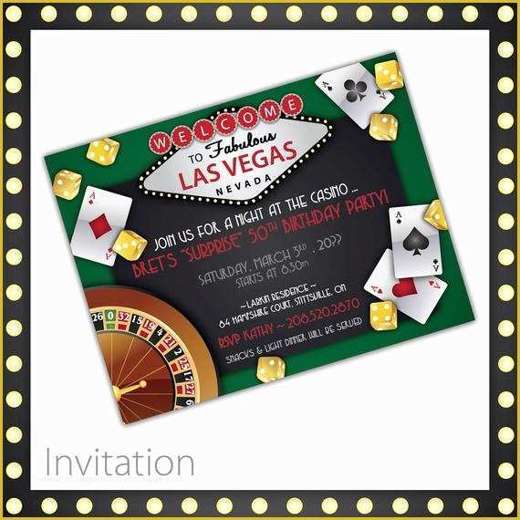 Casino Party Invitations Templates Free Of Casino Party Invitations Lucky Draw by Blackcherryprintable