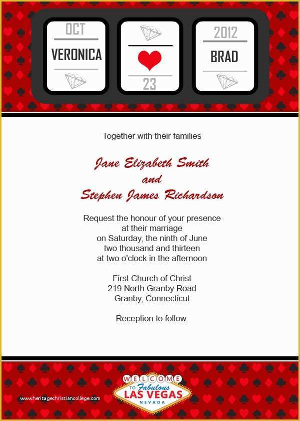 Casino Party Invitations Templates Free Of Slot Machine – Vegas Casino Wedding Invitation ← Wedding