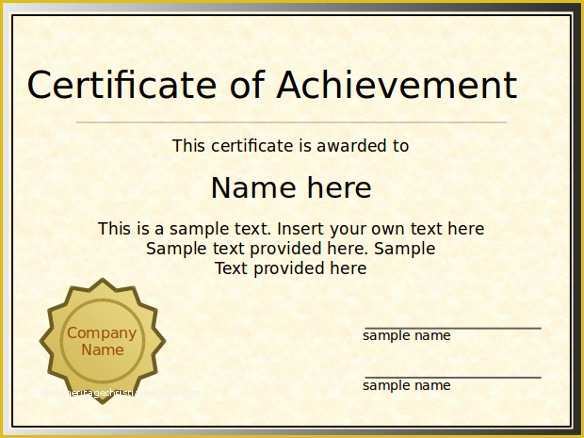 Certificate Of Completion Template Free Download Of 7 Powerpoint Certificate Templates Ppt Pptx