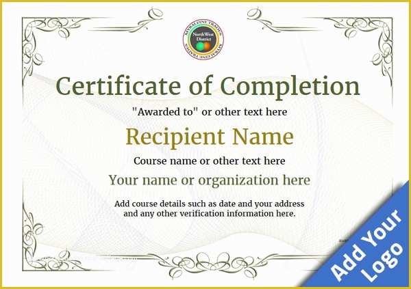 Certificate Of Completion Template Free Download Of Certificate Of Pletion Free Quality Printable