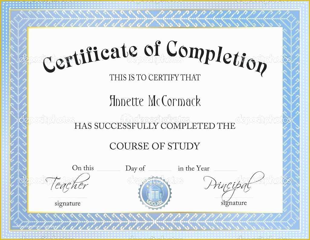 Certificate Of Completion Template Free Download Of Template Certificate Template Powerpoint