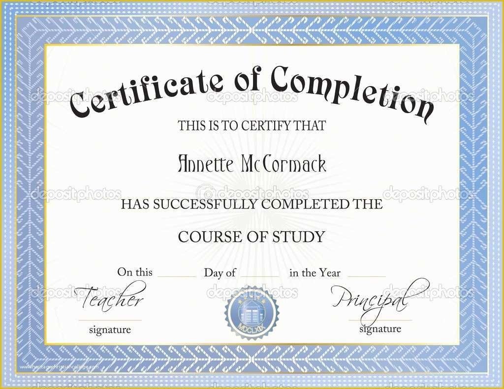 Certificate Of Completion Template Free Of Ms Word Certificate Pletion Template Templates Station