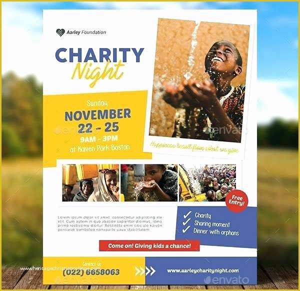 Charity event Flyer Templates Free Of Charity event Flyer Template Poster Design Templates Psd