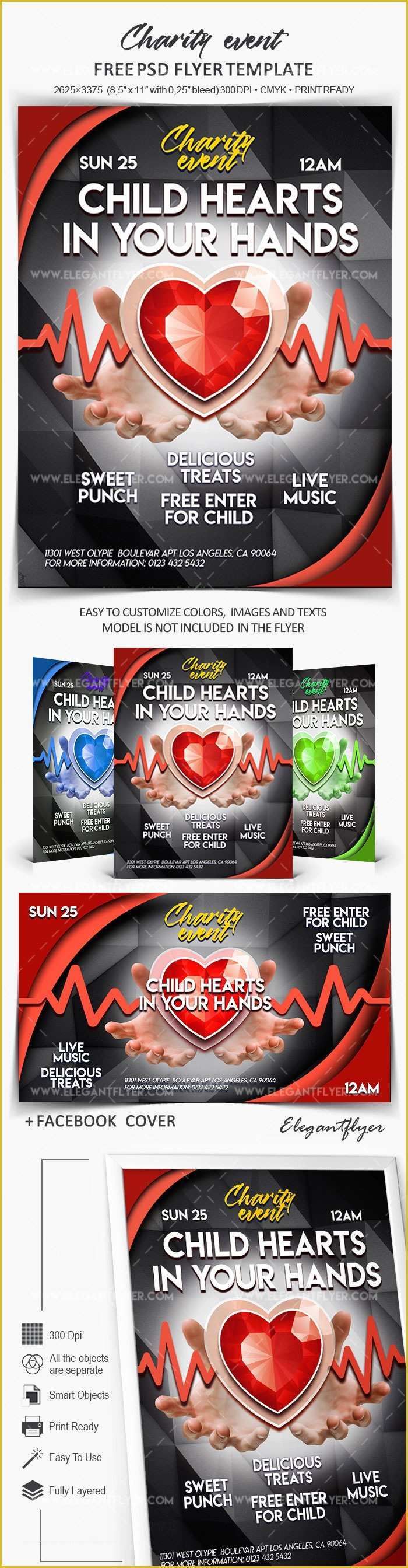 Charity event Flyer Templates Free Of Charity event – Free Flyer Psd Template – by Elegantflyer