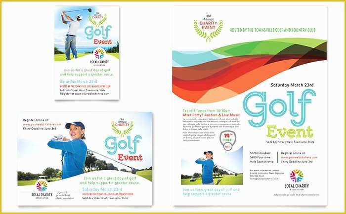 Charity event Flyer Templates Free Of Charity Golf event Flyer &amp; Ad Template Word &amp; Publisher