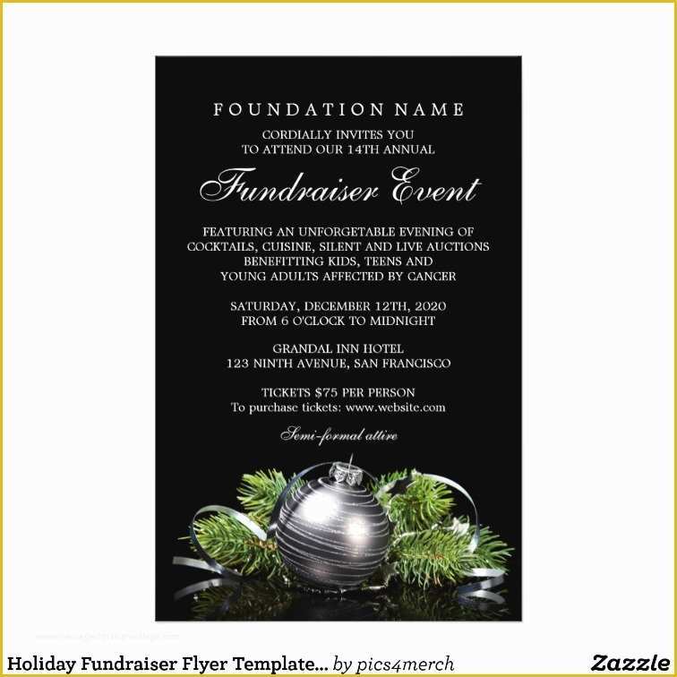 Charity event Flyer Templates Free Of Holiday Fundraiser Flyer Templates Charity event