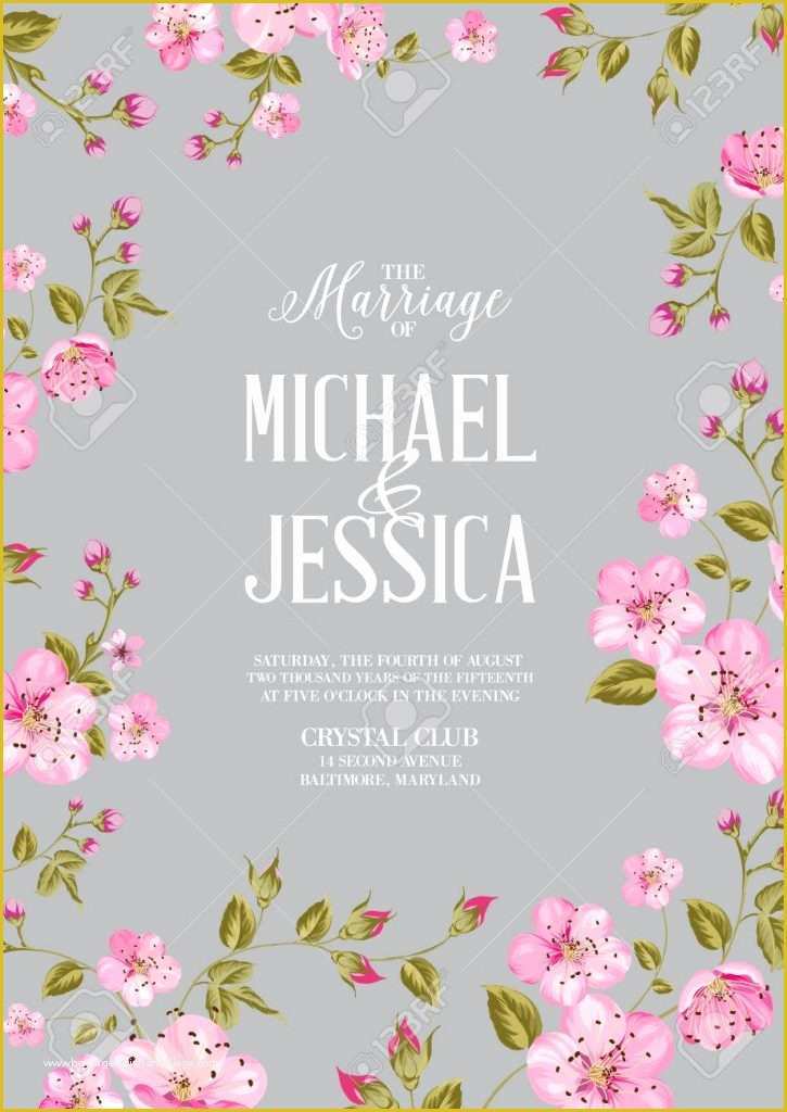 Cherry Blossom Invitation Template Free Of Cherry Blossom Invitation Template Free Fwauk