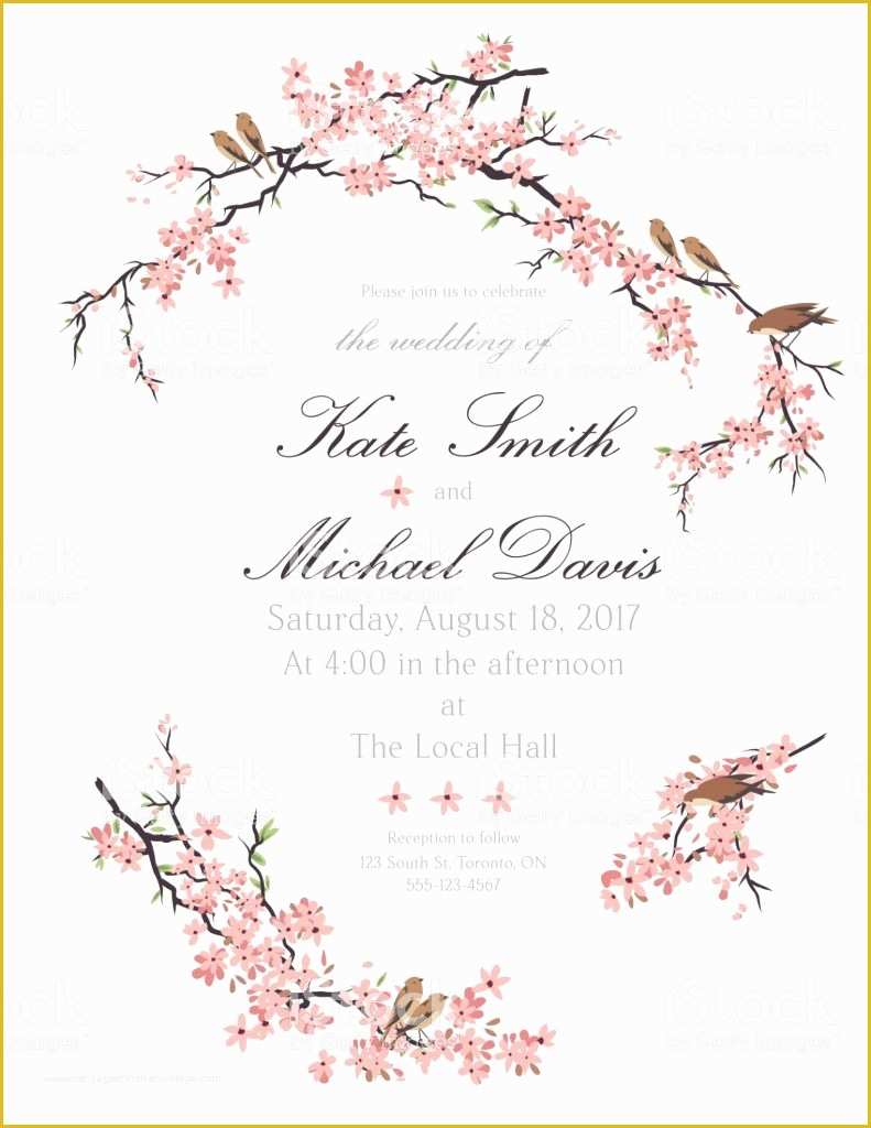 Cherry Blossom Invitation Template Free Of Cherry Blossom Invitation Template Free M Selah