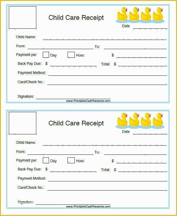 Child Care Receipt Template Free Of 5 Daycare Invoice Templates – Examples In Word Pdf