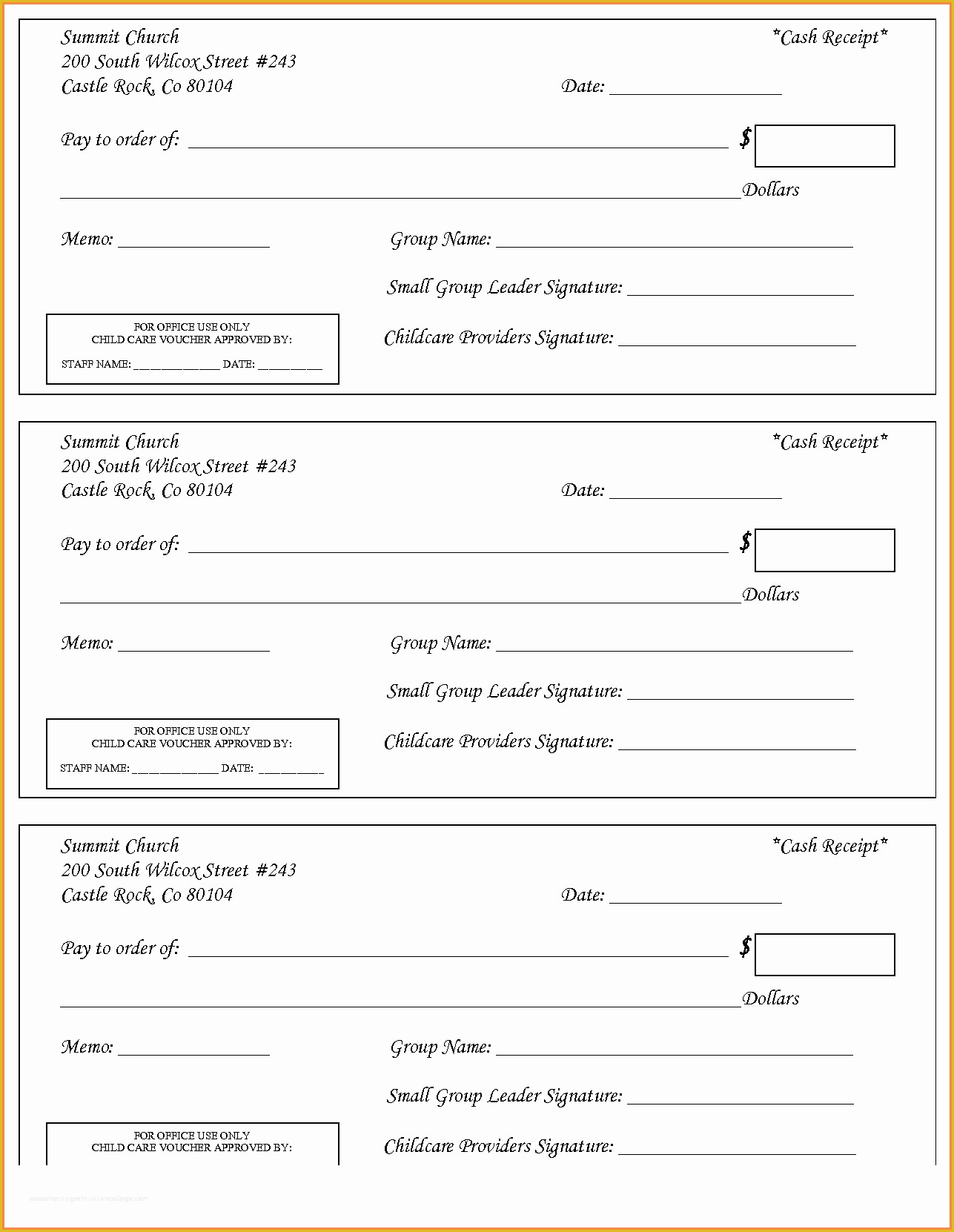 Child Care Receipt Template Free Of 6 Child Care Payment Receipt