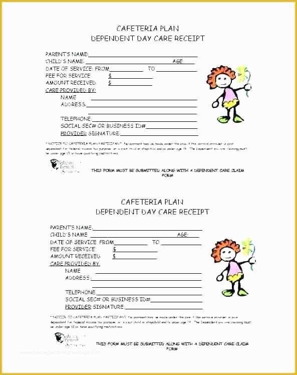 Child Care Receipt Template Free Of Daycare Receipt Tax Receipt Template for Invoice Template
