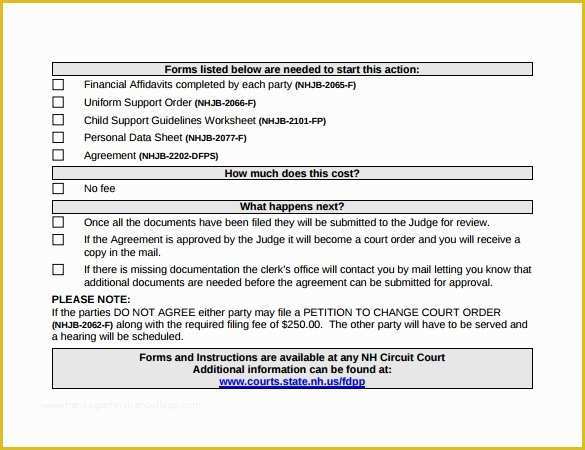 Child Support Agreement Template Free Download Of 10 Sample Child Support Agreement Templates – Pdf