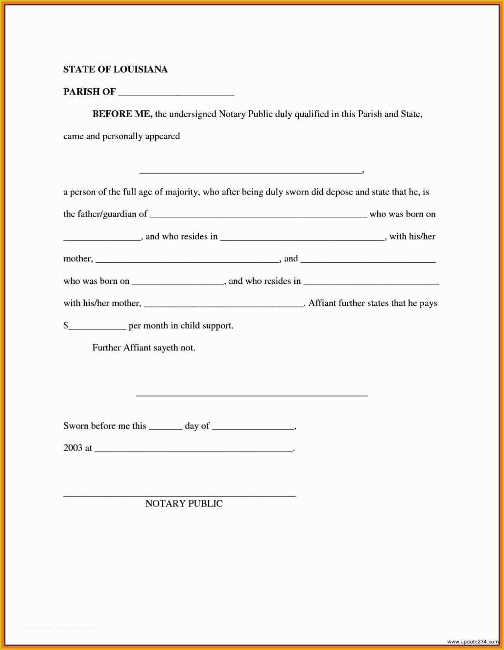 Child Support Agreement Template Free Download Of 4 5 Child Support Agreement Letter