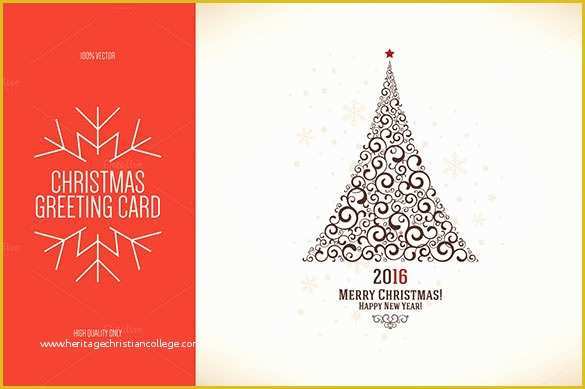 Christmas Cards Templates Free Downloads Of 30 New Year Greeting Card Templates Free Psd Eps Ai
