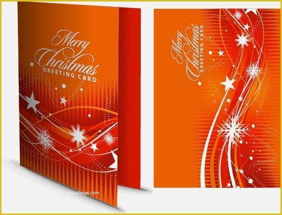 Christmas Cards Templates Free Downloads Of Christmas Greeting Card Template Vector Free Vector In