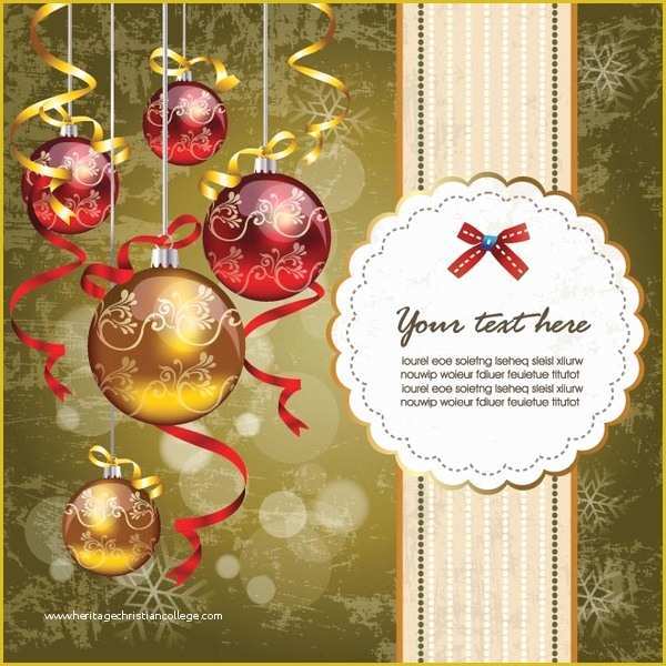 Christmas Cards Templates Free Downloads Of Christmas Greeting Cards Templates for Free Downloads