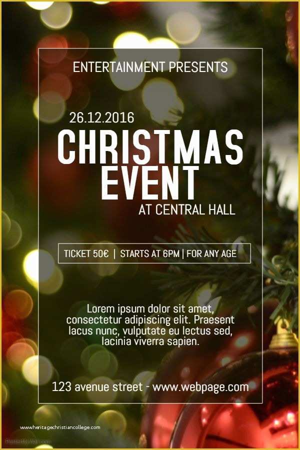 Christmas Concert Flyer Template Free Of 40 Best Christmas Poster Templates Images On Pinterest