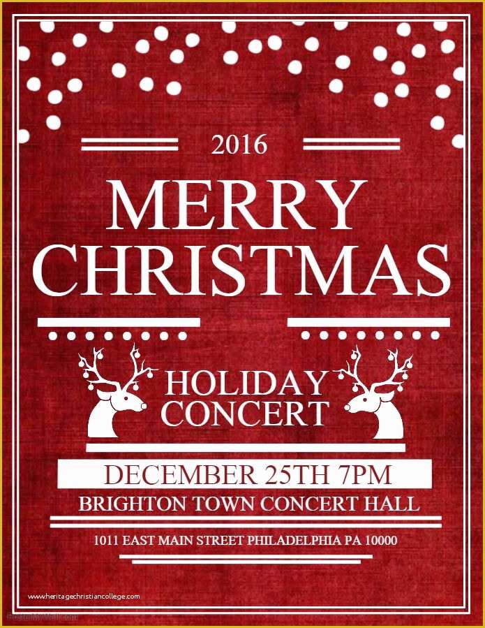 Christmas Concert Flyer Template Free Of 40 Best Christmas Poster Templates Images On Pinterest