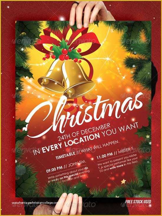 Christmas Concert Flyer Template Free Of Christmas Brochure Templates Free