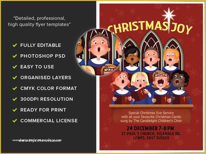 Christmas Concert Flyer Template Free Of Christmas Choir Flyer Template Flyerheroes