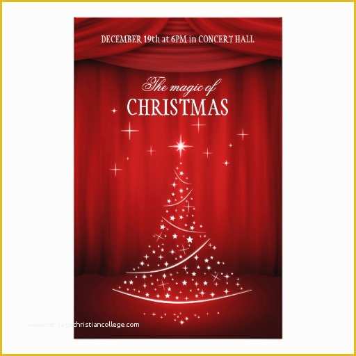 Christmas Concert Flyer Template Free Of Christmas Concert Flyer