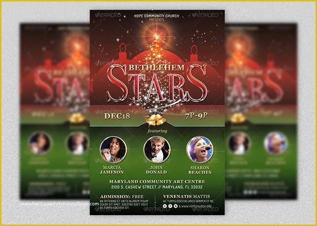 Christmas Concert Flyer Template Free Of Christmas Concert Flyer Template