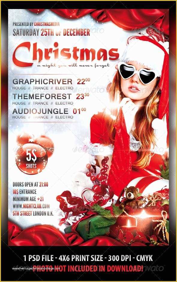 Christmas Concert Flyer Template Free Of Christmas Party Flyer Template