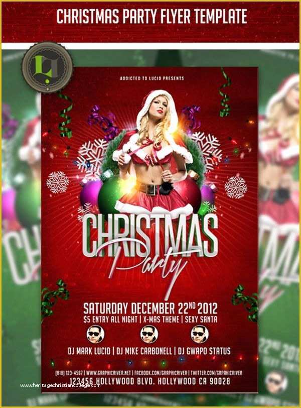 Christmas Flyers Templates Free Psd Of Christmas Party Flyer Psd