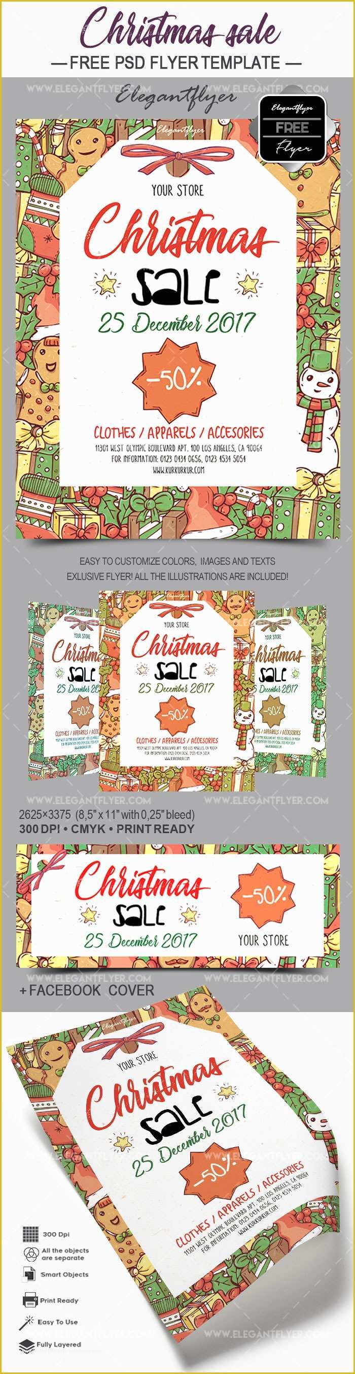 Christmas Flyers Templates Free Psd Of Christmas Sale Free Flyer – by Elegantflyer
