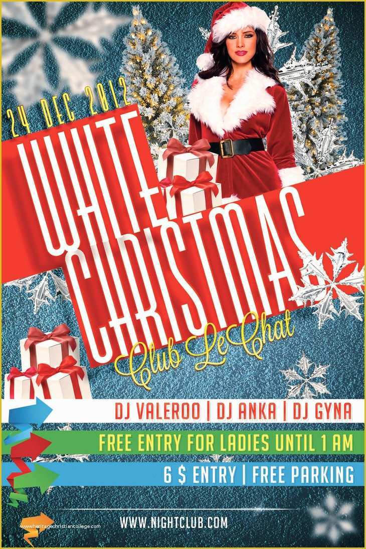 Christmas Flyers Templates Free Psd Of Free Psd Flyer White Christmas Party Flyer by Dianaghiba