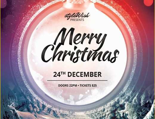 Christmas Flyers Templates Free Psd Of Merry Christmas Flyer Template On Behance