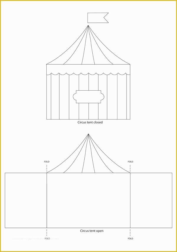 Circus Invitation Template Free Of Circus Tent Template Sirkus On Pinterest Clowns Circus