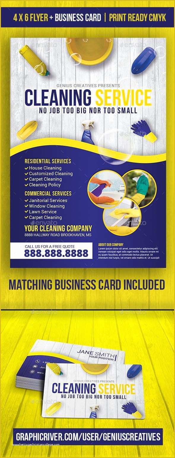Cleaning Business Templates Free Of Cleaning Service Cleaning Business Flyer