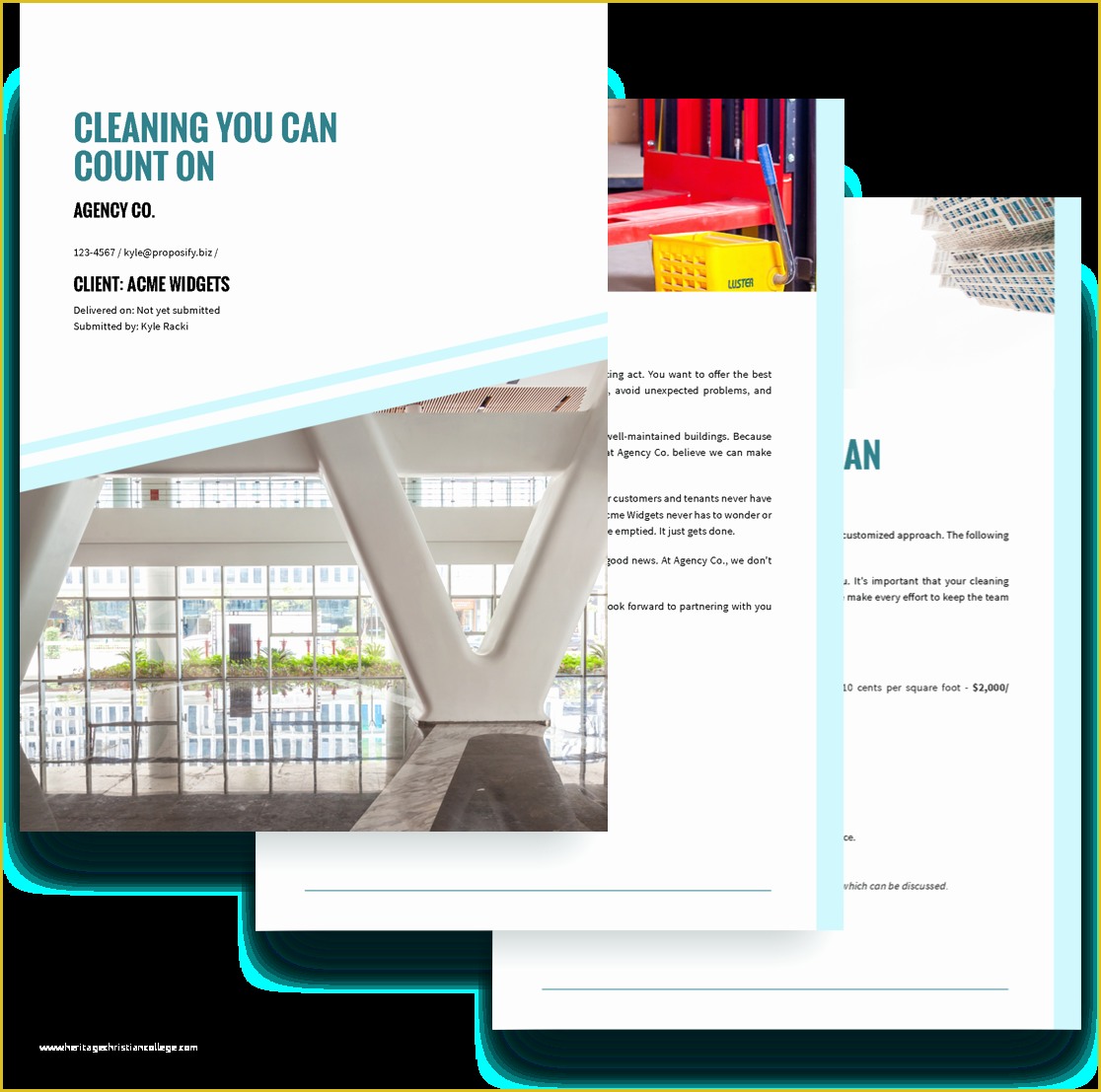 Cleaning Business Templates Free Of Cleaning Services Proposal Template Free Sample