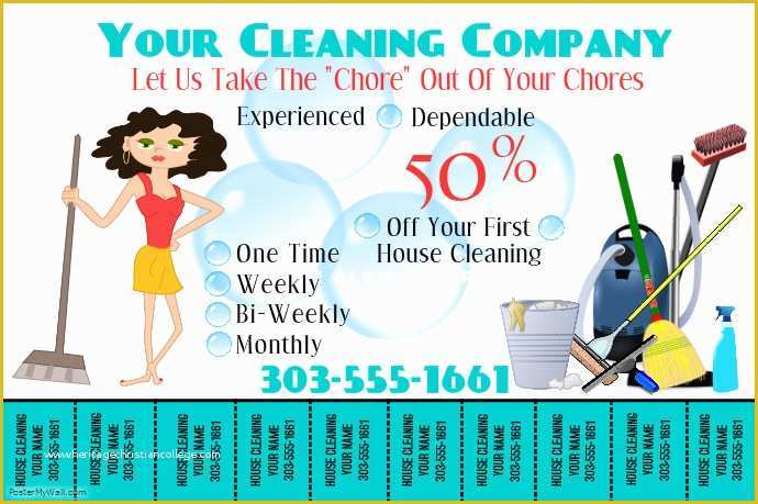 Cleaning Business Templates Free Of Make Free Home Cleaning Flyers