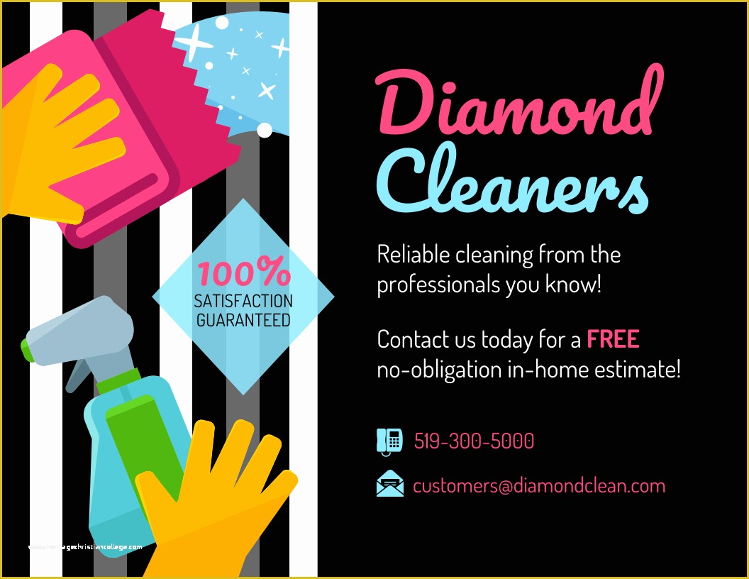Cleaning Business Templates Free Of Modern Cleaning Service Flyer Template Venngage