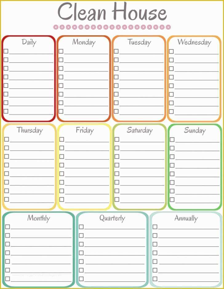 Cleaning Business Templates Free Of Template Cleaning Schedule Template