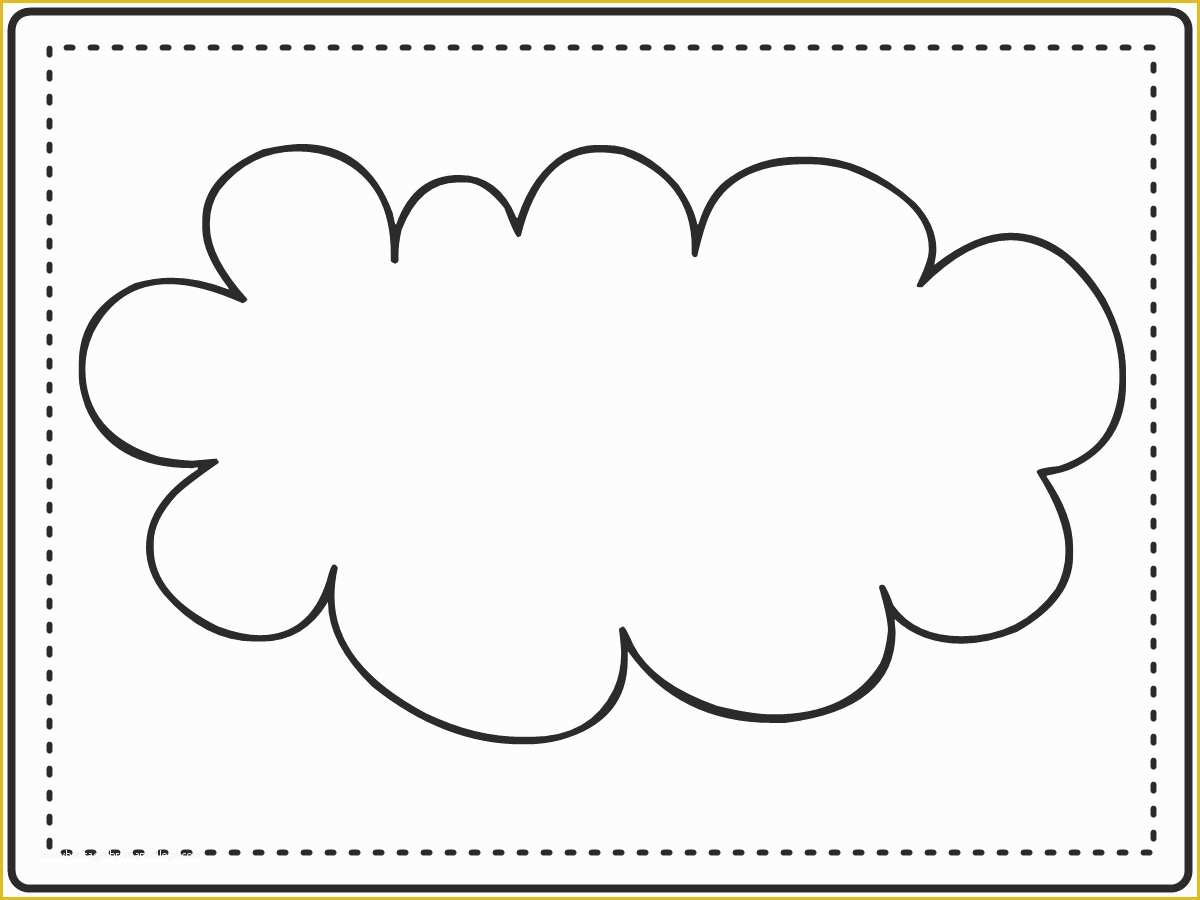 Cloud Template Free Of 6 Best Of Cloud Template Printable Cloud Cut Out